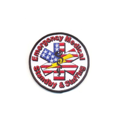 Ferro sulle toppe, Logo Embroidered Custom UniPerm Cerotti del corpo dei vigili del fuoco di 9 colori