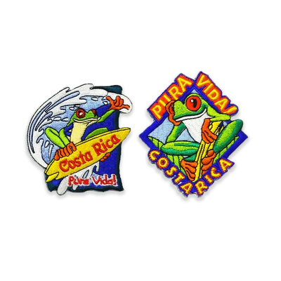 La ciniglia ha ricamato Logo Cerotti Per Hats 3,5&quot; materiale del poliestere di altezza