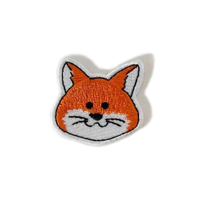Il laser animale della maglietta di Fox Logo Vestiario Embroidered Cerotti Per ha tagliato il confine