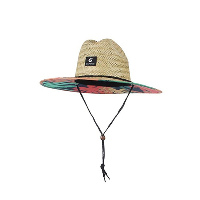 Toppa rotonda Straw Hat Per Tropical Fishing Eco della spiaggia amichevole