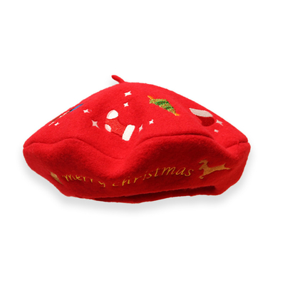 Materiale della lana di colore del cappello del cappuccio del berretto del ricamo multi per l'inverno