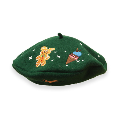 Materiale della lana di colore del cappello del cappuccio del berretto del ricamo multi per l'inverno