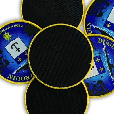 Etichetta Merrowed della toppa tessuta Velcro del bracciale per i militari della marina